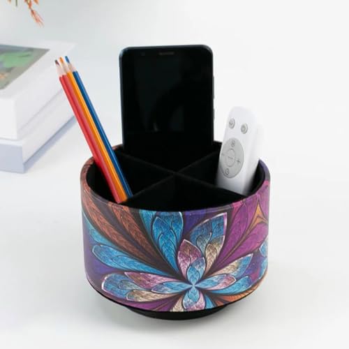 Support pour fournitures d'art rotatif multi-compartiments pour table de chevet