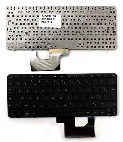 Clavier PC portable HP Mini 210-3025sa remplacement AZERTY noir Power4Laptops