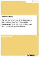 Die interne bzw. externe Prüferrotation. Auswirkungen auf die Qualität der Abschlussprüfung vor dem Hintergrund der EU-Abschlussprüferreform 3668382026 Book Cover