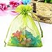 10pcs 7x9 9x12 10x15 13x18 Bijoux Organza Cadeau Sacs Bijoux Emballage Drawable Noël Mariage Cadeau Sacs Pochettes Emballage Sacs-D19 Vert Olive,9x12cm Sacs Organza