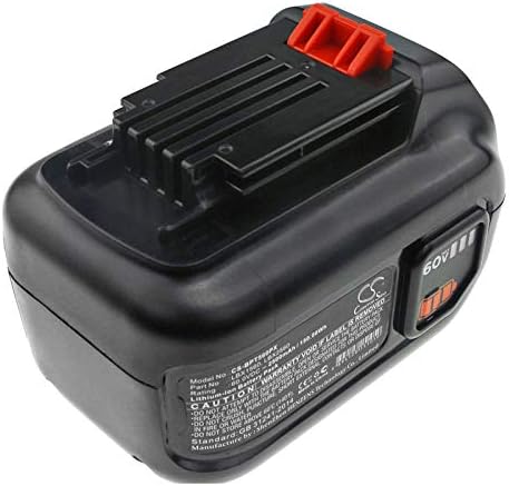 Cameron Sino Battery for 60V MAX Blower, 60V MAX POWERSWAP 20 Cordless, 60V MAX Trimmer, CM2060C, LHT360, LHT360C, LHT360CFF, LST560, LSW60, LSW60C 2500mAh