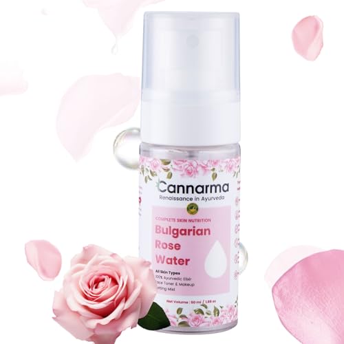 Image of Bulgarian Rose Water Face Toner for Glowing Brighter and Hydrates | Pure Gulab Jal | Balances pH Levels | Non-Drying | Mist Spray | All Skin types | 50ml