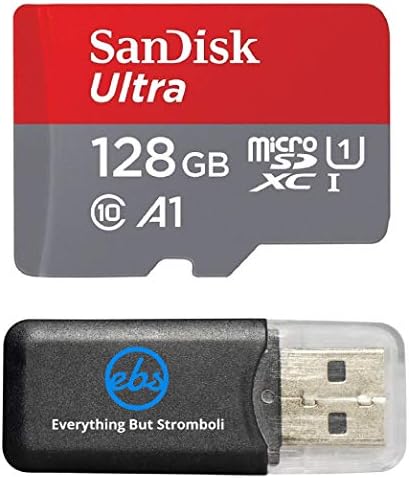 SanDisk 128GB Ultra UHS-I Class 10 Micro SDXC Memory Card works with Motorola Moto X4, G5S Plus, G5S, Z2 Force Edition, E4 Plus, Z2 Play, G5 Plus Phones with Everything but Stromboli (TM) Card Reader