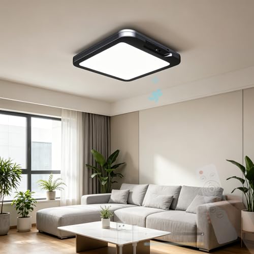Lampe de plafond LED intérieur rechargeable USB avec télécommande et détecteur mouvement chambre
