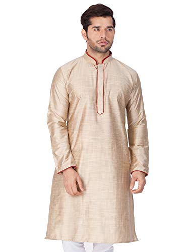 Elina fashion Men's Tunic Cotton Silk Kurta Pajama Set Indian Traditional Wear2