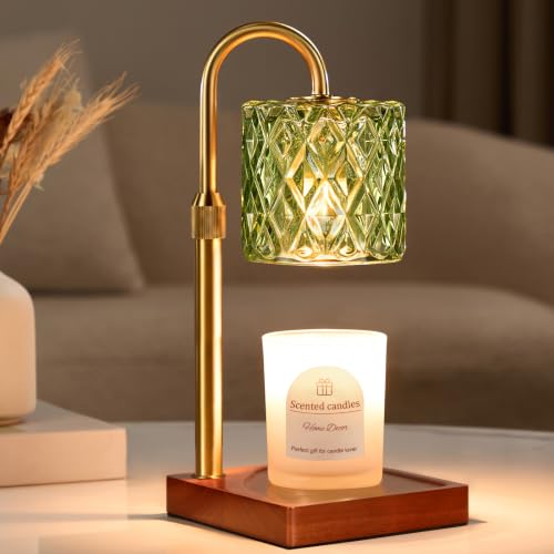Green Candle Warmer Lamp with Timer,Wax Melt Warmer Birthday Gifts
