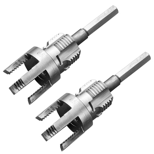 Integrated Internal & External Pipe Threading Tool,New Pipe Thread Cutting Tool,1/2" (DN15) Pipe Sizes Rethreading Tool,Electric Drill Compatible PVC Pipe Threader Kit for Home Repair (1/2")