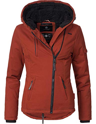 Preisvergleich Produktbild Navahoo Damen Baumwoll-Jacke Winterjacke Goldengel Rost Gr. S