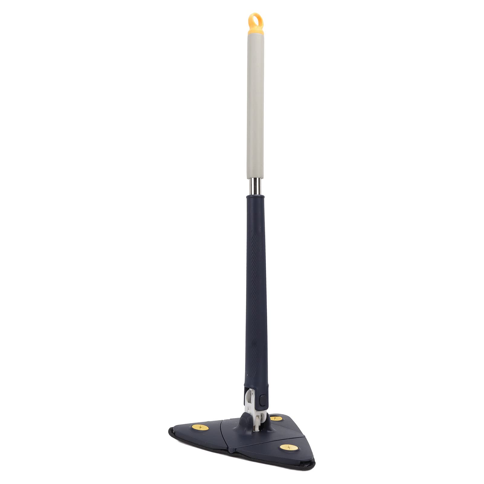 Fregona extensible para limpiar esquinas difíciles y bañeras con cabezal triangular de 360