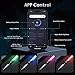 DUPENGDA Pixel Heavy Metal Dueling Light Saber with Smooth Swing, Motion Control, 34 Sound Fonts & 34 Colors, Role Play Set and Game Prop for Adults, Cosplay, Birthday Gifts