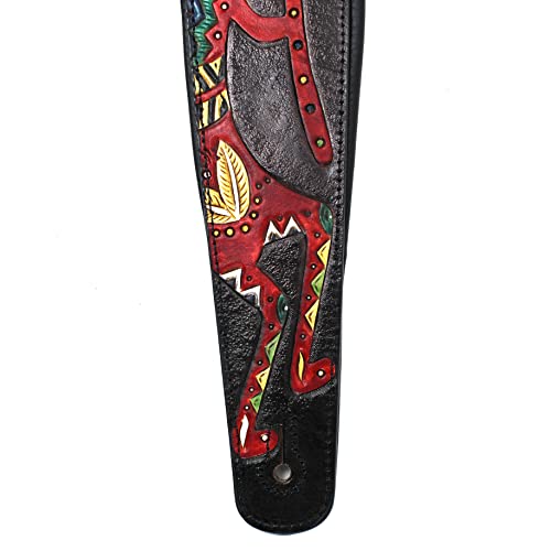 Walker And Williams KB-56-BLK Kokopelli sculpté à la main sur cuir noir de qualité supérieure - Les Beatles, Paul McCartney, John Lennon, RIngo Starr, George Harrison Walker And Williams KB-56-BLK Kokopelli sculpté à la main sur cuir noir de qualité supérieure – Image 8
