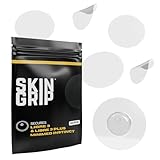 Skin Grip Freestyle Libre 3 Sensor Covers-Waterproof & Sweatproof Adhesive Patches for 10-15 Days (Not for Libre2), Pre-Cut CGM Diabetic Sensors Cover, Compatible with Instinct Sensors- 20 Pack, Clear