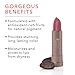 100% PURE Cocoa Butter Matte Lipstick Full Stay All Day Coverage, Lasting Moisturizing & Softening Natural Lip Color for All Skin Tones, Vegan Fruit Pigmented Plume Pink (Nude Pink Mauve) - 0.15 oz