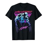 Marvel X-Men ウルヴァリン ネオン レトロ ローガン Tシャツ