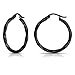 Hoops & Loops Sterling Silver 2mm Twist Small Round Hoop Earrings