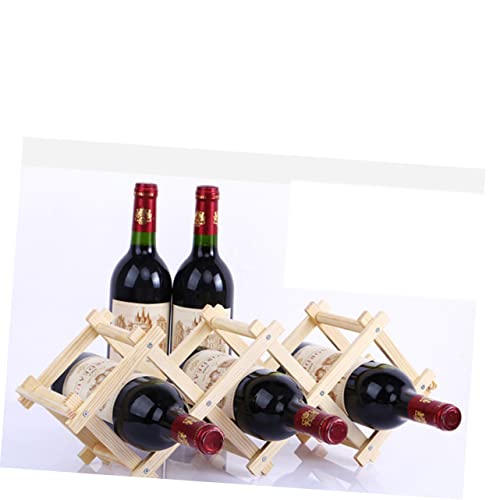 Soporte de Madera para Botellas Plegable para Cocina y Barra miniatura 7