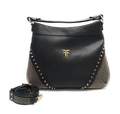 Borsa donna Fracomina a mano/ tracolla hobo ecopelle nero B23FR08 FA22WB3005P41101-053