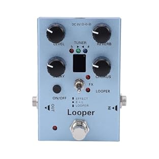Versatile Sound Control: This guitar effects pedal integrates reverb, chorus, and delay effects with single-knob precision adjustment, allowing guitarists to easily tailor their tone for diverse playing styles and musical genres. Seamless Looping: Eq...