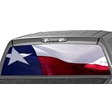 MotorINK Texas Flag Rear Window Graphic Decal Tint Sticker Truck SUV ute