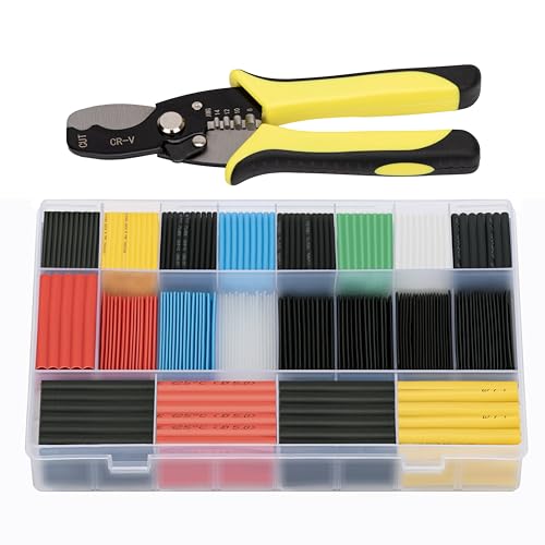 Gaines thermorétractables de 13 tailles Ginsco pour stopper les fils électriques dénudés