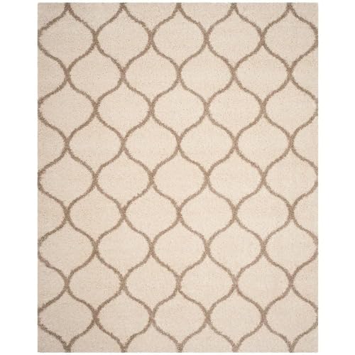 Image of SS Malik Handloom Soft Shaggy Rugs Fluffy Home Decorative Large Carpet for Living Room 2-inch Thick Carpet (6x9 Feet, Ivory Beige)