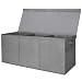 BALEINE Fabric Storage Bins with Lid, Collapsible Extra Large Storage Boxes Bins Baskets with Divider for Home Organizing (37.5"x13"x16", Grey)