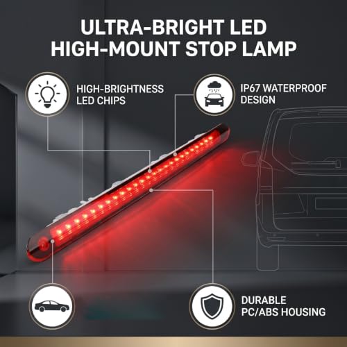 Luz de freno LED alta montaña tercera de stop con ajuste exacto OEM 4479060800 7
