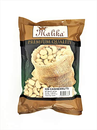 Malika 320 Whole Cashew Nuts 500 g