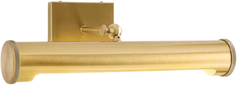 Brass Picture Light Wall Sconce – Mid Century Modern Gold Art Light Fixture, Dimmable LED Painting Light for Wall Decor, Bathroom Vanity, Gallery, Bedroom Indoor Lighting (Brushed Brass, 30 Inches)