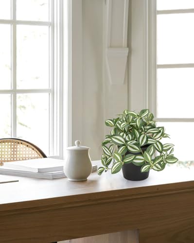 Oairse Small Artificial Plants Indoor in Pot Set of 3 Decorative Fake Plants Realistic Faux Plant Potted for Home Aesthetic Living Room Bathroom Desk Shelf Office Decoration - Image 4