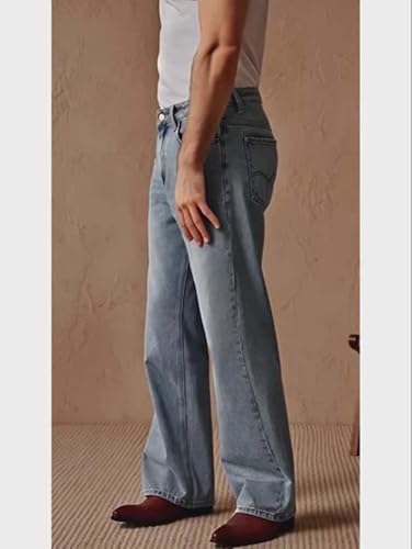 Image of KOTTY Men's Bell Bottom Jeans || Bootcut Denim | Wide Leg Flared Jeans for Men || High Waist Stretchable Retro Fit || Cotton for College Casual