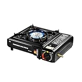 [Luvian]ガスコンロ＆BBQ両用【ポータブルデュアル】キャンプ用 分離式構造 車載対応 アウトドア調理器具 コンパクト軽量設計 おもてなし料理も簡単 ホワイトカラー 花見BBQ/紅葉狩り/登山食事作りに適