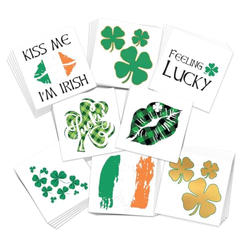 St. Patrick's Day Temporary Tattoos Pack of 40