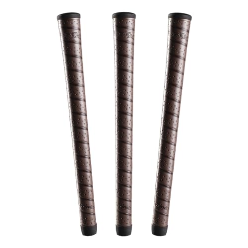 Winn DriTac Wrap Golf Grips, Standard, 3 Pack, Dark Brown