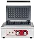 Beeketal 'BBW-3' Gastro Profi Waffeleisen mit antihaftbeschichteten Backplatten (3 geteilt), Waffelautomat für belgische Waffeln mit Edelstahl Gehäuse, 50-250 °C stufenlos