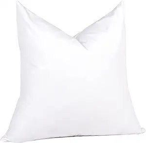 puredown® 28 x 28 Feather Down Throw Pillow Insert, 1 Pack Euro Pillow for Decorative Bed Cushion Couch Sofa