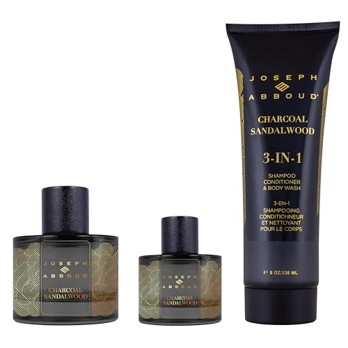 Charcoal Sandalwood Eau de Parfum Gift Set for Him, 3.4 fl. oz., by Joseph Abboud