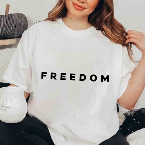 Charlie Kirk Freedom White Shirt2