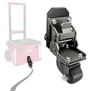 Upgraded Steel Construction Front Wheels,Packout Caster Wheel kit fit for Milwaukee Packout Rolling Tool Box- Accessories for Packout Toolbox,200 Lbs Capacity