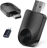 2-in-1 Apple CarPlay & Android Auto Wireless Adapter - 2025 Upgraded Mini Dongle with USB-C, Plug & Play Seamlessly Converts Factory Wired to Wireless, Fast Auto-Connect No Delay for Cars 2016+