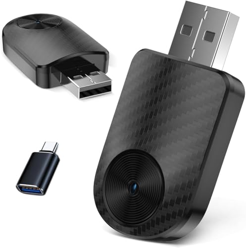 2026 Upgrade Android Auto Wireless Adapter &ndash; Mini Dongle Converts OEM Wired to Wireless, Plug...