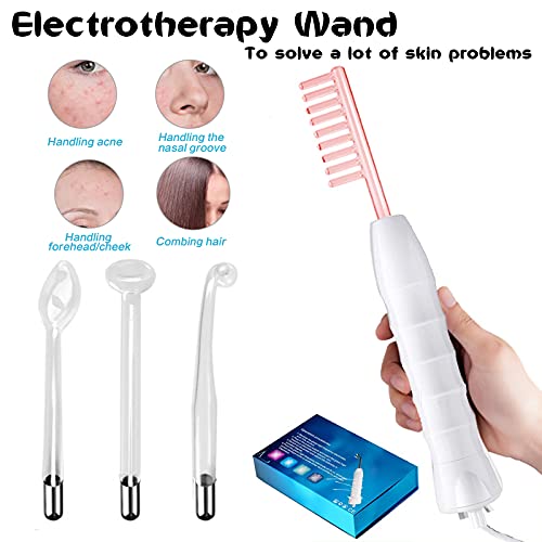 Aravli High Frequency Facial Wand, Portable Handheld Electrode High Frequency Beauty Tool Machine for Acne, Spot, Wrinkles Remover Skin Tightening Beauty Therapy Device for... - Image 4
