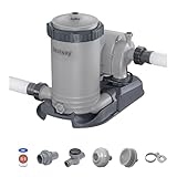 Bestway 58392E Flowclear 2,500 Pool Filter Pump, One Size, White