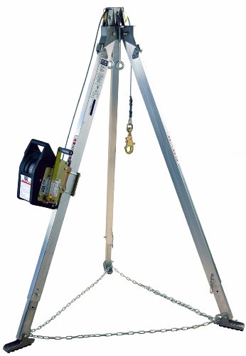 3M DBI-SALA Advanced 8300041 Confined Space Kit 9-Feet Aluminum Tripod and SalaLift II Winch with 60-Feet of 1/4-Inch Stainless Cable, Mounting Bracket and Carrying Bag