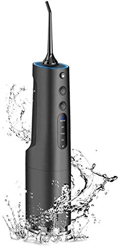 Water Flosser Cordless Teeth Cleaner Dental Oral Irrigator Power Dental Flossers IPX7 Waterproof Teeth Cleaner with 4 Cleaning