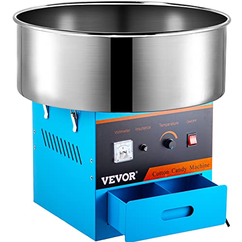 Foto von VEVOR 1000W Zuckerwattemaschine Cotton Candy Machine Zuckerwatten Maschine für Zuhause ohne Wagen Gummiband, Zuckerschaufel und Kohlebürsten