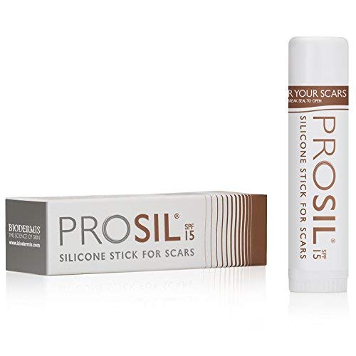 Pro-Sil SPF (Pro-Sil Sport) Patented Silicone Scar Treatment Stick w/Sunscreen (SFP 15)  Clinically Proven to Reduce the Appearance of Old & New Scars  Easy Glide-on Applicator, 17g