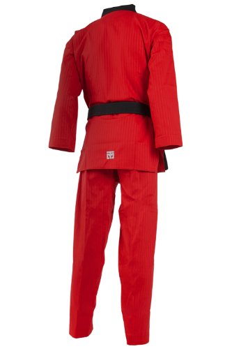 Mooto Korea Taekwondo Tkd Basic4 Color Dan Dobok Tkd Uniforms 0000 To 6 (Red, 200(Us6)(6.23-6.56Ft Or 190-200Cm)) #TOP1