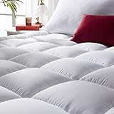 Warm Mattress Topper Queen Size,Soft Quilted Fitted Mattress Pad  Cover, Plush Soft Pillowtop with...