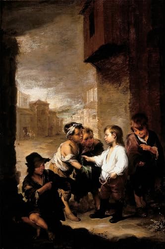 Tableau d'art Murillo Saint de Villanueva impression murale vintage 60x90cm